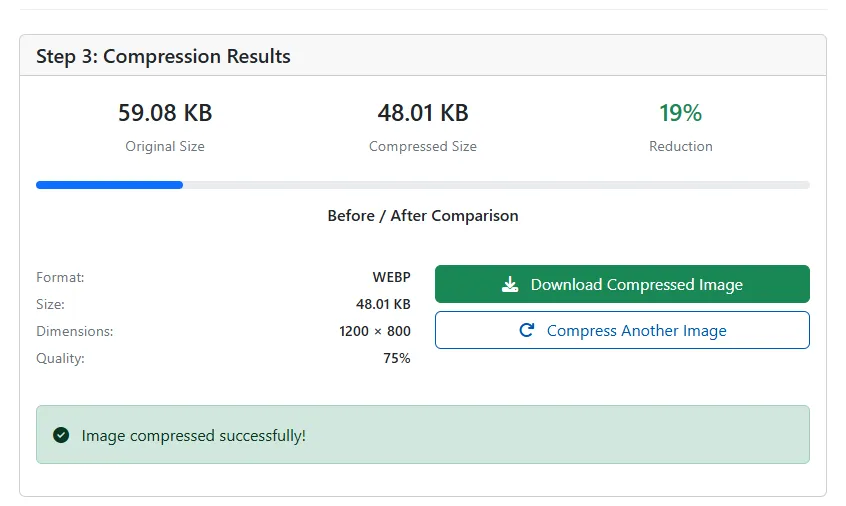 How to Use the Free Image Compressor Tool on NoCostTools