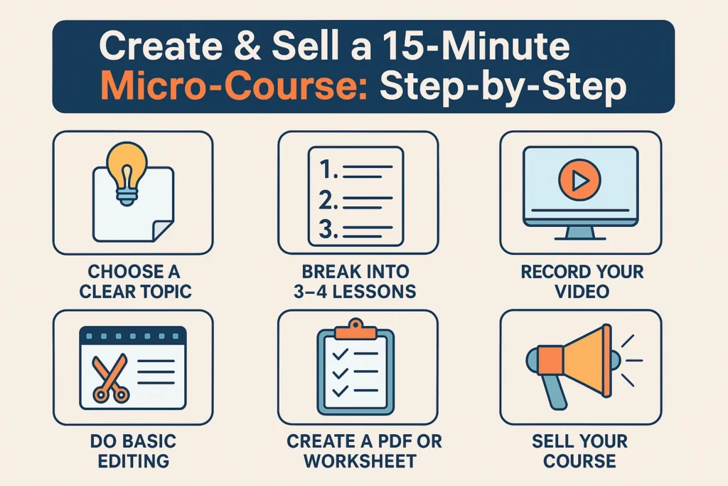 Create & Sell a 15-Minute Micro-Course: Step-by-Step 1 Step-by-Step Process to Create a 15-Minute Micro-Course