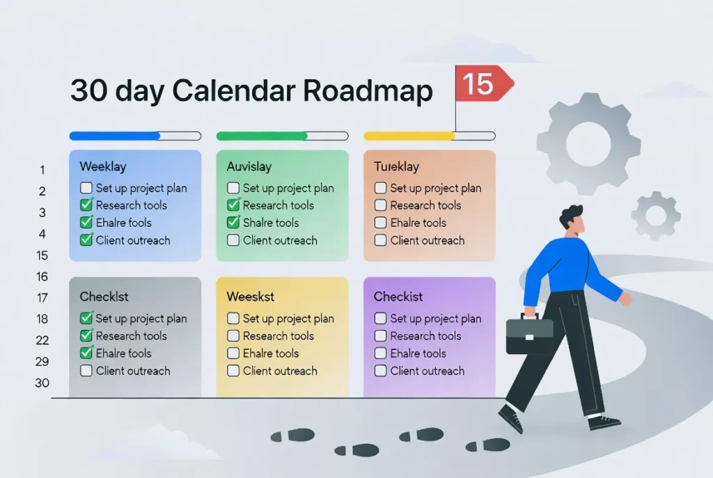 How to Start Freelancing in 2026: Complete Beginner’s Guide (Zero to $3,500/Month) 9 Your 30-Day Freelancing Action Plan