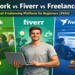 Comparison of Upwork vs Fiverr vs Freelancer for beginners in 2026