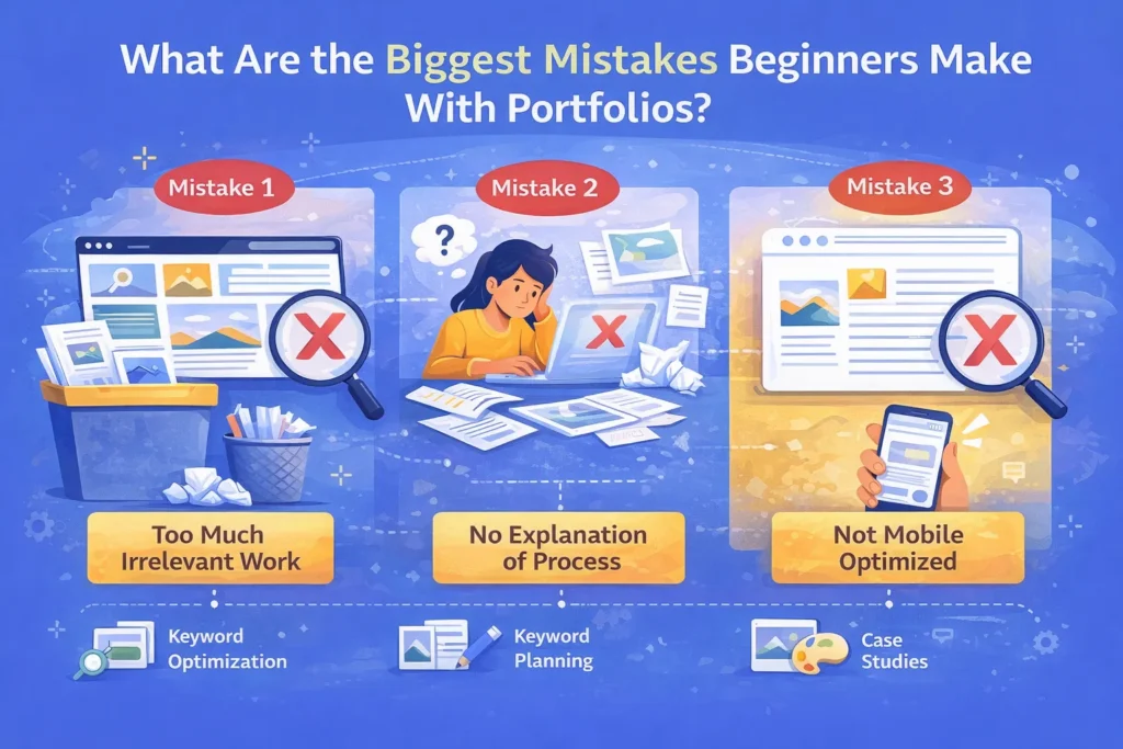 How to Build a Freelance Portfolio With No Experience (Even If You Have Zero Clients) 3 What Are the Biggest Mistakes Beginners Make With Portfolios