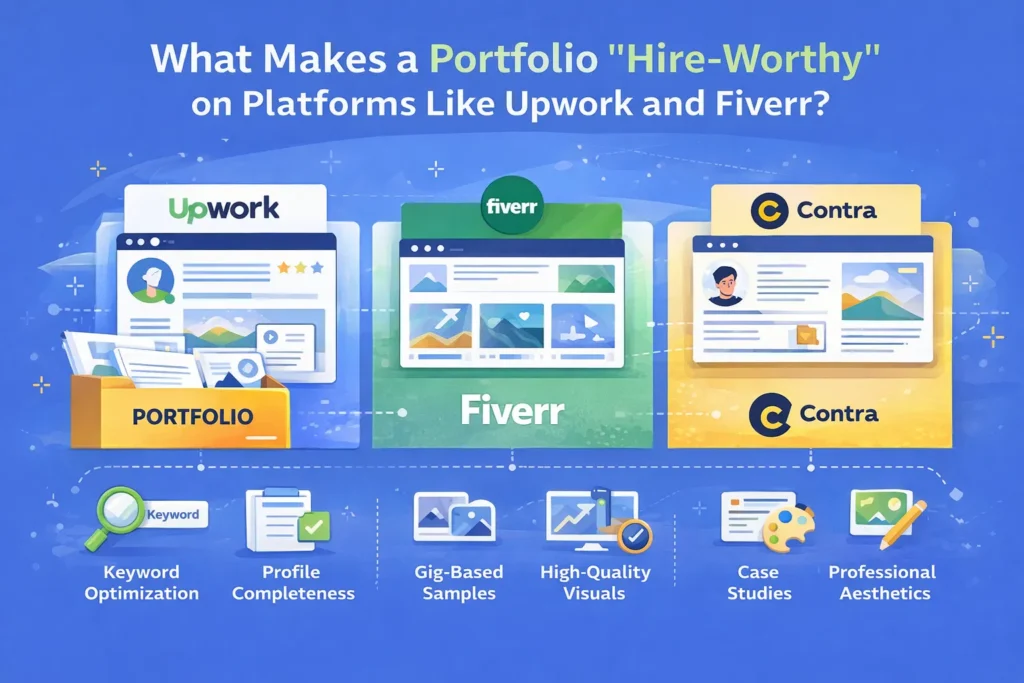 How to Build a Freelance Portfolio With No Experience (Even If You Have Zero Clients) 2 What Makes a Portfolio Hire-Worthy on Platforms Like Upwork and Fiverr