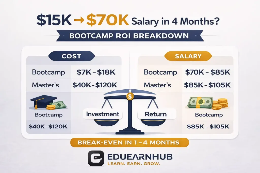 Data Science Bootcamps 2026: Value vs. Benefit Analysis (Complete ROI Guide) 2 Data Science Bootcamps: Value vs. Benefit ROI Analysis (2026)