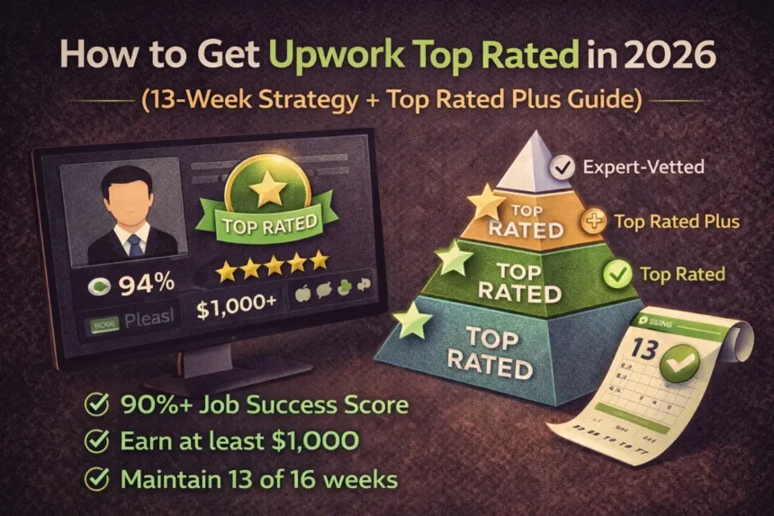 How to Get Upwork Top Rated in 2026 (13-Week Strategy + Top Rated Plus Guide)