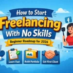 How to Start Freelancing Without Any Skills: Beginner Roadmap for 2026