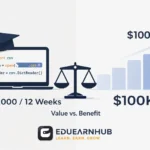 Infographic comparing data science bootcamp cost versus long-term salary benefit in 2026