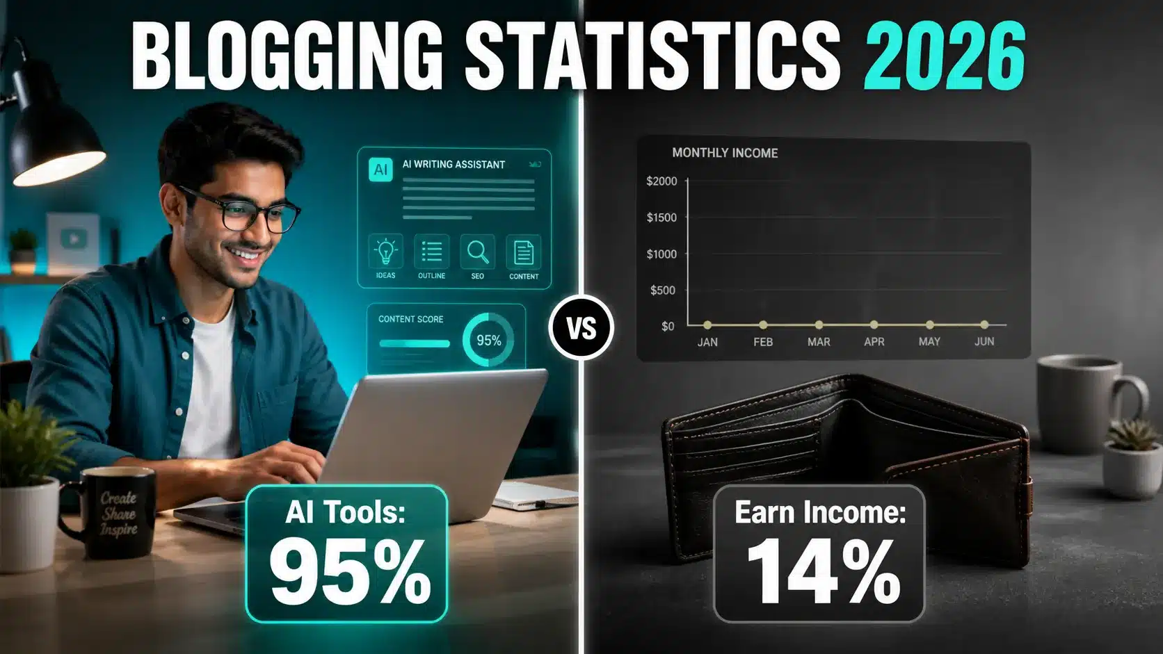 Blogging Statistics (2026): 48+ Data Points on Income, AI Adoption, and SEO Reality 2 Blogging Statistics (2026): 48+ Data Points on Income, AI Adoption, and SEO Reality