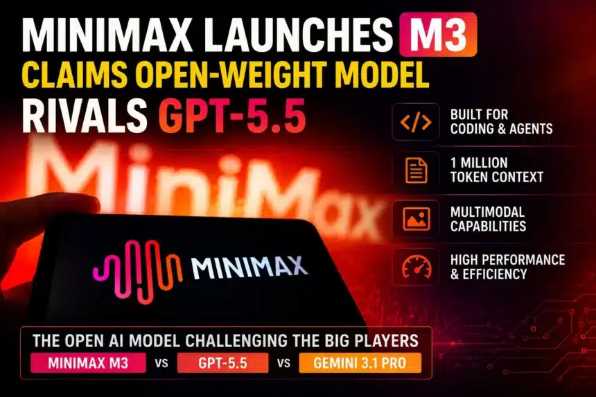 MiniMax M3 the open-weight model that edges GPT-5.5 on coding